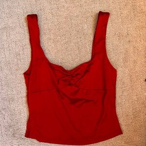 Edikted Red Maroon Cropped Tank